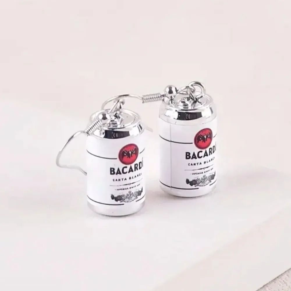 Bacardi Can Earrings 